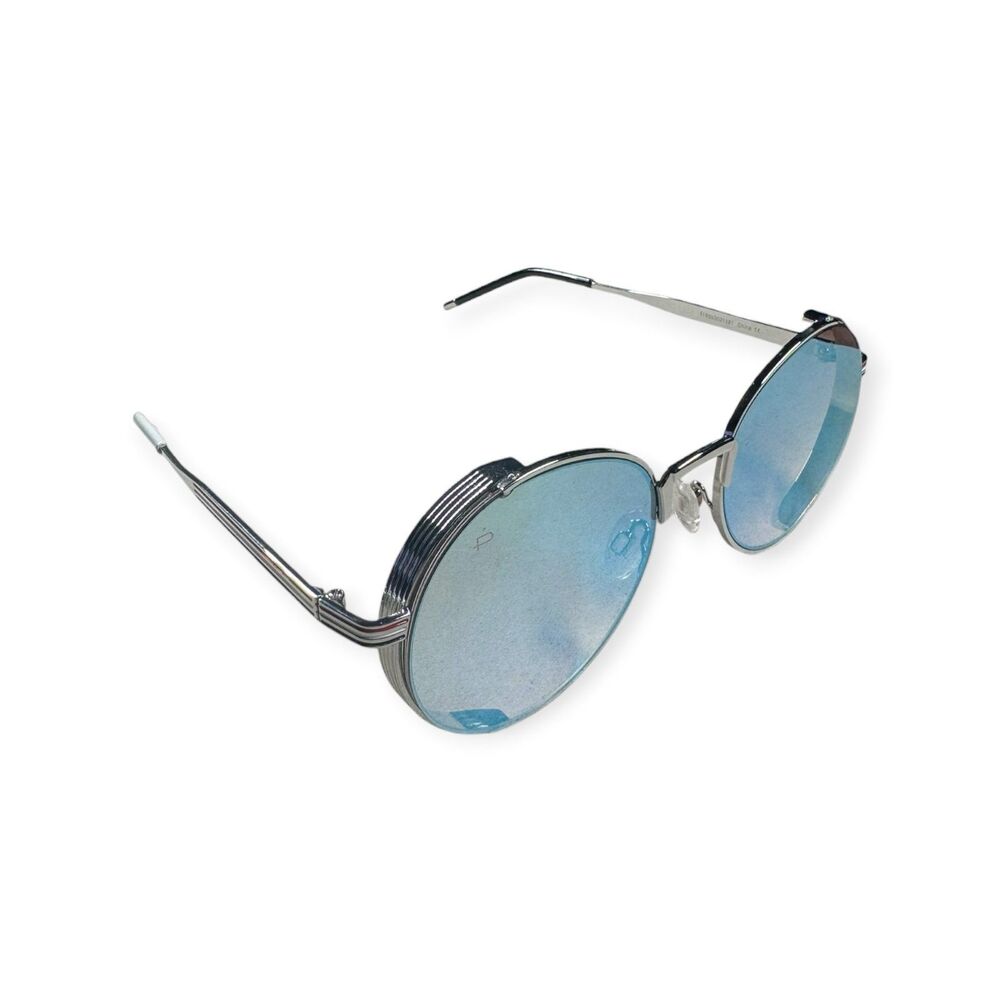 Prive Revaux The Riviera Round Sunglasses Reflective Blue Pink Unique Silver